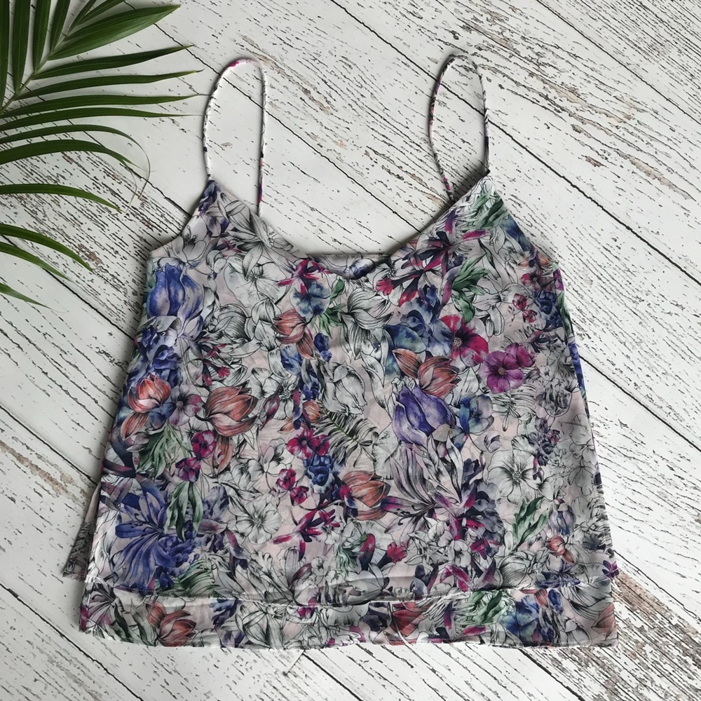 H&M flower tank top